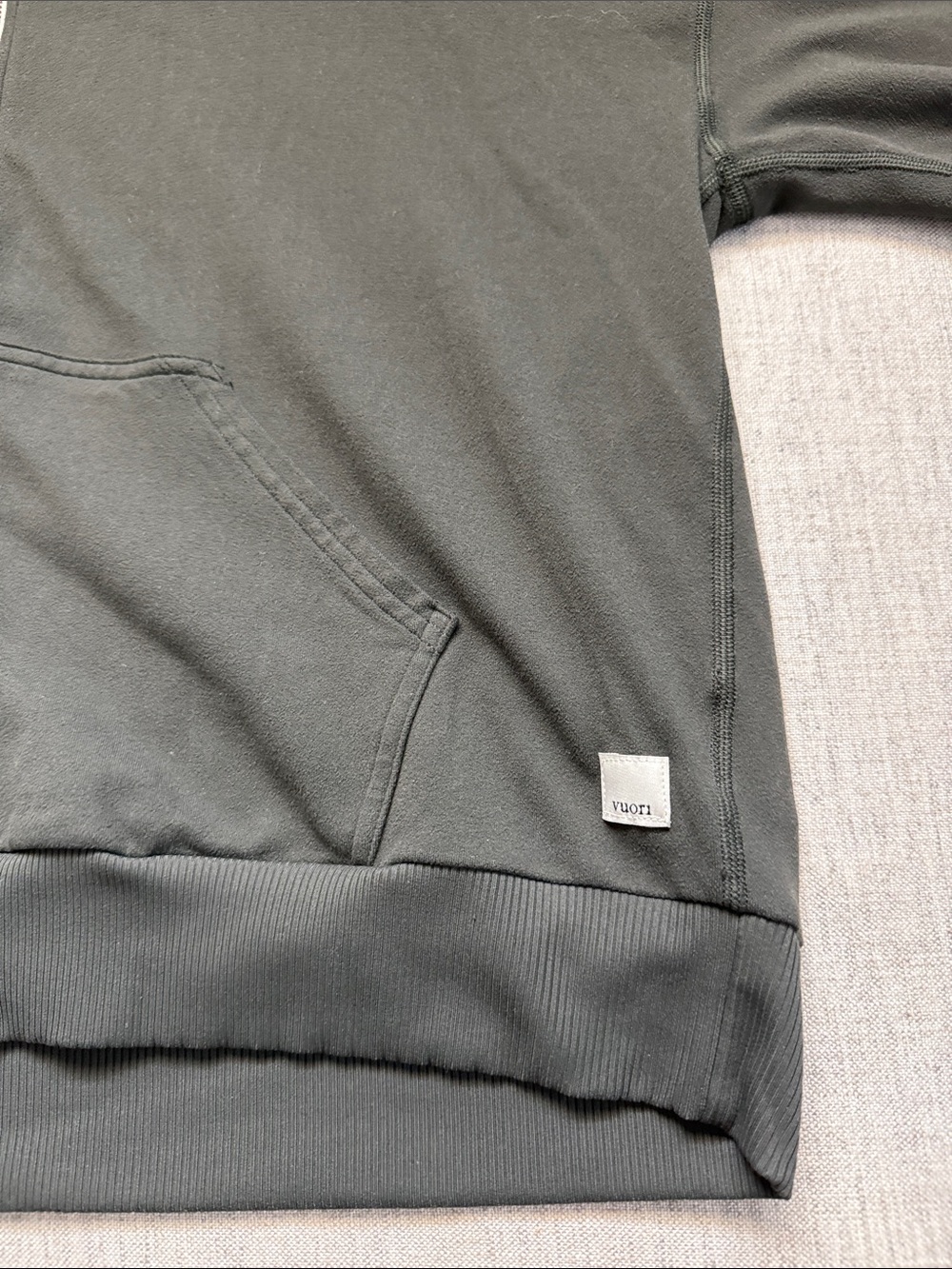 Vuori Dark Green Full-Zip Hooded Sweatshirt - Picture 2 of 5